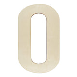 Wooden Numbers 12 Inch, Large Wooden Number 0 Shapes Cutouts Big Blank Unfinished Wood Numbers for DIY Craft Wall Decor Painting
