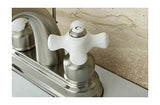 Kingston Brass Kb5618Px Restoration 4-Inch Centerset Lavatory Faucet, Brushed Nickel