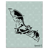 Stencil1 Bat 8.5 X 11 Durable Quality Reusable Stencils for Drawing Painting Halloween Stencil Animal Scary Decorating Ite