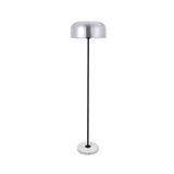 Living District Indoor Modern Home Decor Bright Exemplar 1 Light Brushed Nickel Floor Lamp