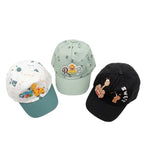 Queery Pack Of 3 (Random Color) Baby & Toddler Caps Adjustable Baseball Hats For Boys & Girls |Lightweight Cotton Summer Caps