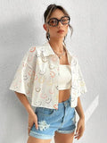 Leriya Fashion Women Rayon Top Regular Fit Western (LF-W1874_White_L)