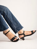Shoetopia Womens Black Heeled Sandal - Eu40 /Uk7,Black,7,B0BY6W8987