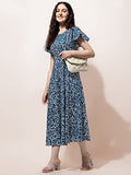 Oomph! Women'S Western & Fusion Wear Midi Dresses For Women Beach Green - Md517,Green,Green,M