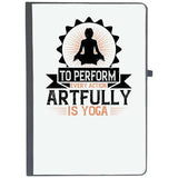 Udnag Ruled Notebook Diary Yoga | To Perform Every Action Artfully Is Yoga, [A5 80Pages 80Gsm]