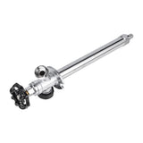 EFIELD 8-inch Anti-Siphon Frost Free Sillcock 1/2 inch Barb Crimp Pex X 3/4 inch Hose Bibb, Chrome Plated Body
