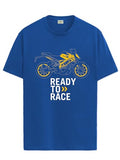 Adro Men'S Biker Design Printed 100% Cotton T-Shirt - Regular Fit, Printed T-Shirts For Men (Rn24-Ktm-Rb_Royal Blue_M)