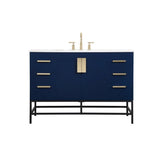 Elegant Decor Indoor Modern Under Sink Bathroom Fixtures Storage Organizer Cabinet 24 Inch Single Bathroom Vanity - Natural Oak