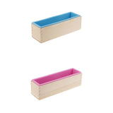 bnf Rectangle Silicone Soap Loaf Mold with Wooden Box DIY Mould 900ml/1.2KG | Soap Molds | Candle Making & Soap Making | Home Ar