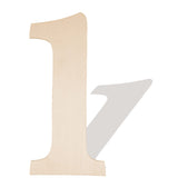 14 Inch Large Wooden Numbers, Blank Unfinished Wooden Number 1 Shape Cutouts Big Wood Numbers Signs for Craft Wall Decor Paintin