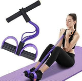 KASHTKAPI Multifunctional Resistance Band Pull Rope SitUp Exercise Band for Home Workouts, Body Toning Muscle Training Pedal Ex