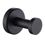 APLusee Matte Black Towel Hook for Bathroom Home Storage, Wall Mounted