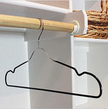 Standard Clothes Hangers with Pant Bar, Shoulder Notch & Slim Profile, Chrome Finish