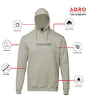 Adro Men'S Cotton Neck Hooded Sweatshirt (H22-M-Frl-Ch_Beige_M)
