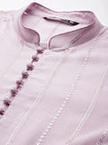 See Designs Pink Regular Fit Self Pattern Kurta_Sdmskt1283L