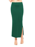 Lyra Lycra Saree Shapewear Petticoat for Womens Sarees Rama Green