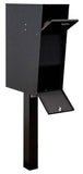 Qualarc Wf-Vacmb-Pst Large Capacity Galvanized Steel Locking Rust Proof Vacation Mailbox With 4 Diameter Mounting Post, Ships