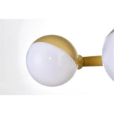 Living District Majesty 3-Light Metal Bath Sconce In Brass/Frosted White