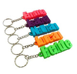 Paru3Dart Customized 3D Name Keychain | Personalized Gift Keyring For Friends, Couples, Birthday, Anniversary With Nickle Plated