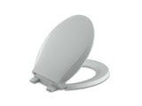 KOHLER K-4639-95 4636-G9 Cachet Quiet-Close Toilet Seat, Elongated, Ice Grey, Round