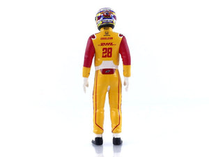 'Ntt Indycar Series'' #28 Romain Grosjean Driver Figure ''Dhl - Andretti Autosport'' For 1/18 Scale Models By Greenlight