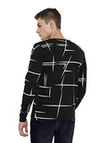 Adro Men'S Full Sleeve Cotton Printed T-Shirts (Fs-4-Aop04-Bl_Black_2Xl)