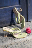 Shoetopia Girls Ruhi Green Heeled Sandal - 5 Uk (Girls-Ruhi-Green),Green,5,B0CQK6YJJQ