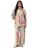 Libas Womens Printed Silk Blend Co-Ord Set For Women