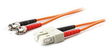 Addon 1M St To Sc Orange Om1 Duplex Ofnr (RiserRated) Mmf Fiber Patch Cable