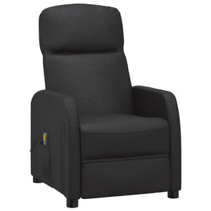 Vidaxl Faux Leather Massage Reclining Chair In Black, Relaxing And Comfortable, Industrial Style, Easy To Clean, With Plywood And Iron Structure,Tools & Accessories