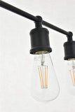 Living District Indoor Modern Home Decorative Bright Ceiling Serif 5 Light Black Wall Sconce