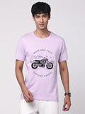 Adro Men'S Royal Bike Design Printed 100% Cotton T-Shirt - Regular Fit, Printed T-Shirts For Men (Rn24-Ryl-Pu_Purple_S)