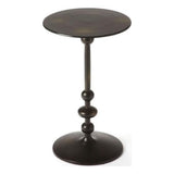 Butler Zora Black Iron Pedestal End Table