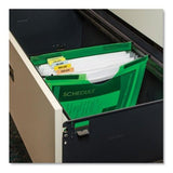 Expanding File Folder, 7-Pocket, Hanging Tabs, Bright Green, Pack of 3