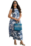 Gosriki Women'S Rayon Blend Anarkali Printed Kurta With Pant (Senta Grey-Gs_M_Grey_Medium),Grey,,B0DRNLB9N3