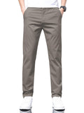 Toplot Men'S Stylish Slim-Fit Casual Trousers (Casual-Trouser-5226-Dolphin-38),Dolphin,38,B0DW419QWB
