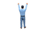 American Diorama Camera Crew Figure Ii Crew Holding Reflector For 1:24 Scale Models 77478