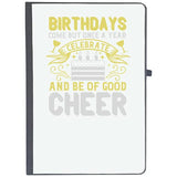 Udnag Ruled Notebook Diary Birthday | 0 Birthdays Come But Once A Year, Celebrate And Be Of Good Cheer, [A5 80Pages 80Gsm]