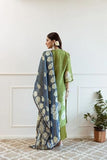 Anni Designer Women'S Rayon Viscose Printed Straight Kurta With Pant & Dupatta (Panuja Green_L_Green_Large),Green,L,Rayon Viscose,Regular,