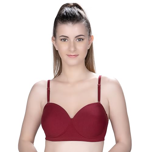 Trylo Riza Bareneck 36 Ruby B - Cup,RUBY,36,B09GNHNTJ1