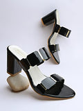 Shoetopia Women'S Platform Heel Sandal,Black,6,B0BY6V9Z9M