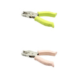 ATORSE 2Pieces Hole Paper Punch Perforator Metal Hand Held Paper Puncher 6mm