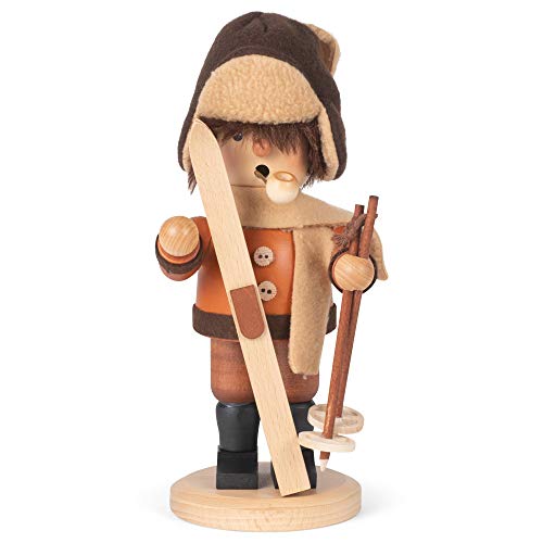 Alexander Taron Christian Ulbricht Decorative Skier (Natural) Smoker - 10.25' H X 4.5' W X 5' D