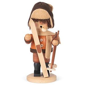 Alexander Taron Christian Ulbricht Decorative Skier (Natural) Smoker - 10.25' H X 4.5' W X 5' D