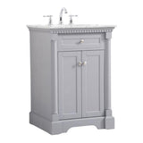 Elegant Decor Indoor Modern Under Sink Bathroom Fixtures Storage Organizer Cabinet 30 inch Single Bathroom Vanity - Natural Oak