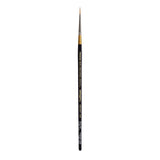 KINGART Premium Original Gold 9350-10/0 LINER Series Artist Brush, Golden Taklon Synthetic Hair, Short Handle, for Acrylic, Wate