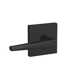 Schlage Custom FC21 ELR 622 COL Eller Lever with Collins Trim Hall-Closet and Bed-Bath Lock, Matte Black