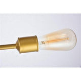 Living District Indoor Modern Home Decor Bright Axel 6 Lights Brass Flush Mount