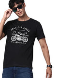 Adro Men'S Regular Fit T-Shirt (Rn-M-Ame-Bl-S_Black_Small)