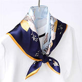 ANDANTINO Pure Mulberry Silk Scarf -21Lightweight Small Square Neckerchief - Breathable Digital Printed Scarves with Gift Pa